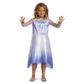 Blue-Purple-White - Front - Frozen Girls Snow queen Elsa Costume