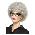 Grey - Front - Smiffys Unisex Adult Granny Perm Wig