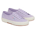 Avorio-Violet Lilla - Front - Superga Unisex Adult 2750 Cotu Classic Vegan Trainers