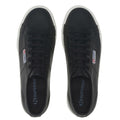 Black-Avorio - Lifestyle - Superga Womens-Ladies 2740 Nappa Leather Platform Trainers