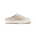 Raw Beige - Side - Superga Womens-Ladies 2402 Macramé Mules