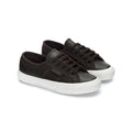 Bristol Black-Avorio - Front - Superga Unisex Adult 2750 Efglu Leather Trainers