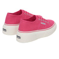 Fuchsia Pink-Avorio - Side - Superga Womens-Ladies 2287 Bubble Line Trainers