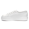 Optical White - Side - Superga Unisex Adult 2730 Nappa Leather Trainers