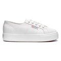 Optical White - Front - Superga Unisex Adult 2730 Nappa Leather Trainers