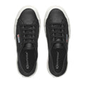 Full Black-Avorio - Side - Superga Unisex Adult 2750 Vegan Leather Trainers