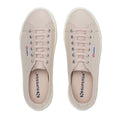 Pink Almond Silver-Avorio - Side - Superga Womens-Ladies 2790 Nappa Leather Trainers