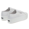 Optic White - Back - Superga Womens-Ladies 2790 Nappa Leather Trainers