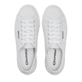 Optic White - Side - Superga Womens-Ladies 2790 Nappa Leather Trainers