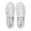 White - Side - Superga Unisex Adult 2750 Efglu Leather Trainers