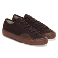 Mid Brown-Dark Gum - Front - Superga Unisex Adult 2431 Sktr Chino Trainers