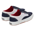 White-Navy-Red - Side - Superga Unisex Adult 2750 Blocks Trainers