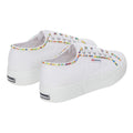 White-Multicoloured - Side - Superga Womens-Ladies 2740 Beaded Trainers