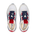 White Avorio-Navy-Red - Side - Superga Unisex Adult 4089 Training 9TS Slim Suede Trainers