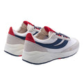 White Avorio-Navy-Red - Back - Superga Unisex Adult 4089 Training 9TS Slim Suede Trainers