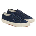 Navy-Off White - Front - Superga Unisex Adult 2750 Herringbone Trainers