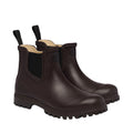 Dark Brown - Front - Superga Womens-Ladies 798 Rubber Mid Boots