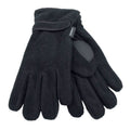 Black - Front - RJM Mens Fleece Gloves