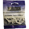 White - Back - Universal Curtain Track Gliders (Pack of 10)