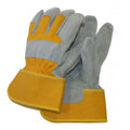 Grey-Mustard - Front - Town & Country Mens Suede Gloves