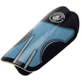 Blue-Black - Front - Manchester City FC Childrens-Kids Crest Shin Guards