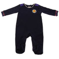 Navy-White - Front - Scotland FA Baby 2022-23 Sleepsuit