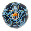 Navy-Sky Blue - Front - Manchester City FC Crest Soft Mini Football