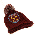 Claret Red-Blue-Yellow - Back - West Ham United FC Bobble Hat Car Mirror Decoration