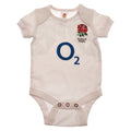 White-Navy Blue - Back - England RFU Baby 2023-2024 Bodysuit (Pack of 2)