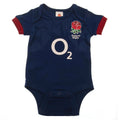 White-Navy Blue - Side - England RFU Baby 2023-2024 Bodysuit (Pack of 2)