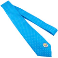 Sky Blue - Front - Manchester City FC Unisex Adult Patterned Tie