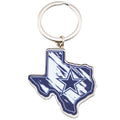 Blue-White - Front - Dallas Cowboys State Keyring