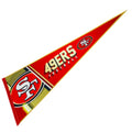 Red-Gold-White - Side - San Francisco 49ers Classic Felt Pennant