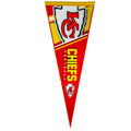 Red-Yellow-White - Side - Kansas City Chiefs Classic Felt Pennant