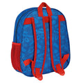 Blue-Red - Back - Spider-Man Childrens-Kids Contrast Backpack