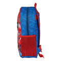 Blue-Red - Side - Spider-Man Childrens-Kids Contrast Backpack