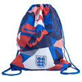 Blue-White-Red - Front - England FA Patch Drawstring Bag