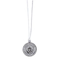 Silver - Back - Manchester City FC Silver Painted Necklace & Pendant