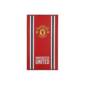 Red-White - Back - Manchester United FC Core Stripe Beach Towel