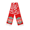 Red-Gold - Front - Liverpool FC Crest Scarf