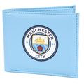 Sky Blue-White - Front - Manchester City FC Crest PU Wallet