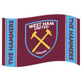 Claret-Blue - Front - West Ham United FC Stripe Crest Flag