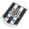 White-Black-Grey - Back - Newcastle United FC Crest Pennant