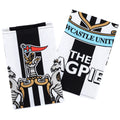 Blue-Black-White - Front - Newcastle United FC Tea Towel Set (Pack of 2)