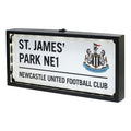 White-Blue-Black - Back - Newcastle United FC Metal LED Street Sign