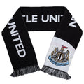 Black-White - Front - Newcastle United FC Diagonal Scarf