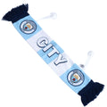 Sky Blue-Navy-White - Back - Manchester City FC Mini Car Bar Scarf