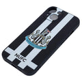 Blue-White-Black - Back - Newcastle United FC Silicone Striped Phone Case