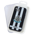 Blue-White-Black - Side - Newcastle United FC Silicone Striped Phone Case