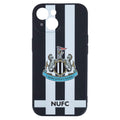 Blue-White-Black - Front - Newcastle United FC Silicone Striped Phone Case